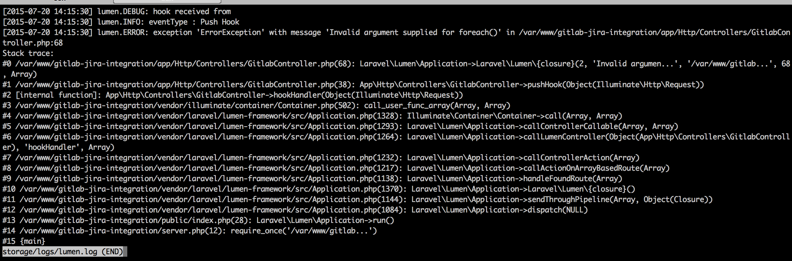 failed on executing · Issue #5 · lesstif/gitlab-jira-integration · GitHub